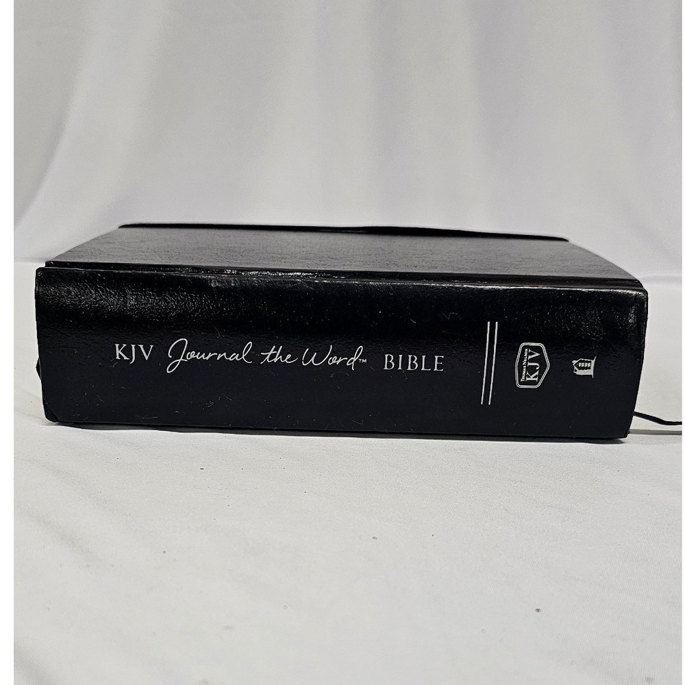 Thomas Nelson KJV Journal the Word Bible Large Print‎ Black Hardcover Red Letter